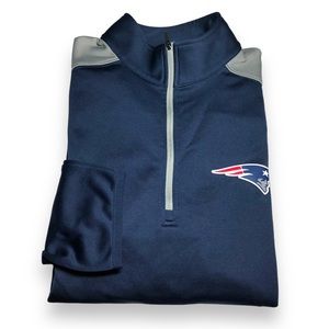 New England Patriots Half Zip Jacket NFL Team Apparel Pullover Men's Medium